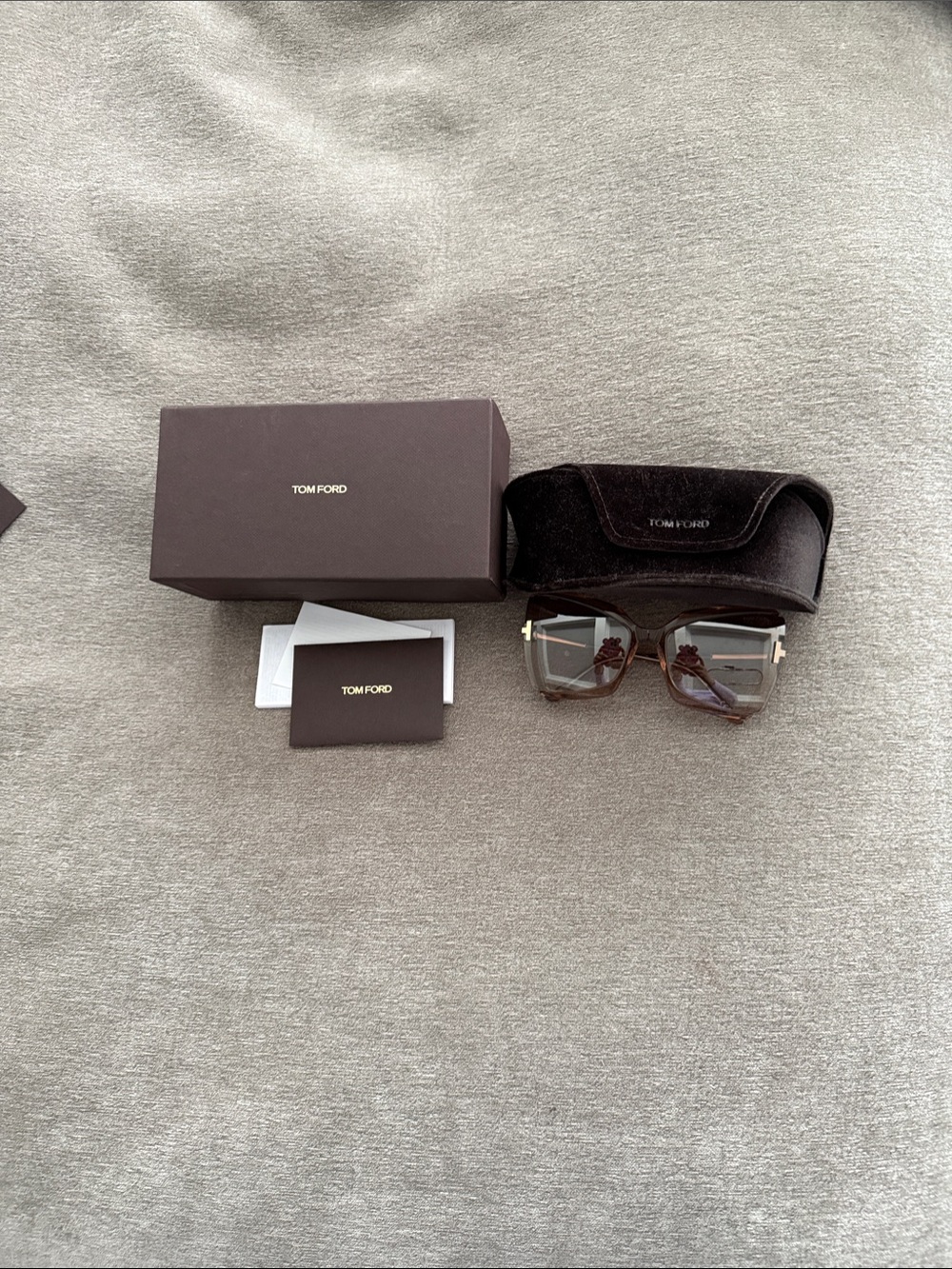 Tom Ford Gia FT0766  Sunglasses with Brown Gradient Lenses